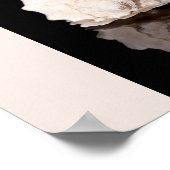 Poster Coquillage noir et blanc Tropical Printable Art (Coin)