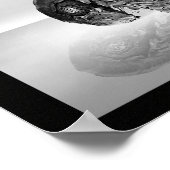 Poster Coquillage noir et blanc Tropical Printable Art (Coin)