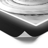 Poster Coquillage noir et blanc Tropical Printable Art (Coin)