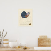 Poster Coquillage romantique (Cuisine)