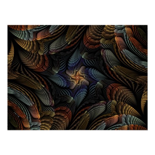 Poster Coquillages Abstraits (Devant)