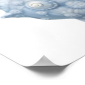 Poster Coquillages aquarelle bleue et blanche – Nursery o (Coin)