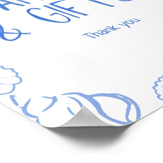 Poster Coquillages Cartes et cadeaux à main (Coin)