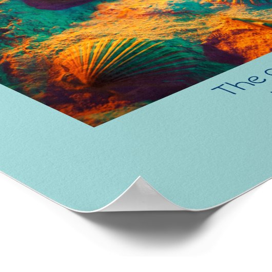 Poster Coquillages et sable (Coin)