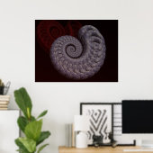 Poster Coquille d'ammonite (Bureau à domicile)