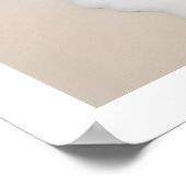 Poster Coquille de conque vibrante au bord de la plage (Coin)