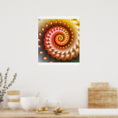 Poster Coquille de pêche brillante (Cuisine)