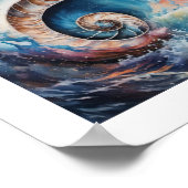 Poster Coquille océanique de Nautilus (Coin)