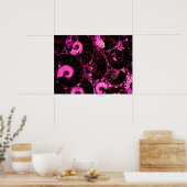 Poster Coquille rose Nautilus, géométrie effrayée (Cuisine)