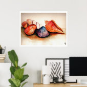 Poster Coquilles d'été (Bureau à domicile)