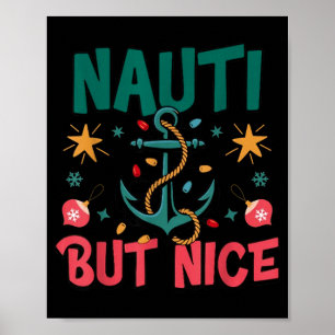 Poster Coquin Mais Gentil Blague de Noël Navale Drôle