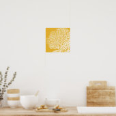 Poster Corail jaune et blanc (Cuisine)