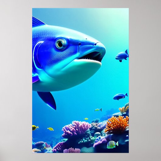 Poster Corail Reef - Toile Art Imprimer (Devant)