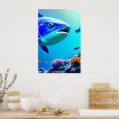 Poster Corail Reef - Toile Art Imprimer (Cuisine)