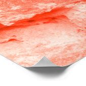 Poster Corail vivant. Arrière - plan de mur de briques. C (Coin)