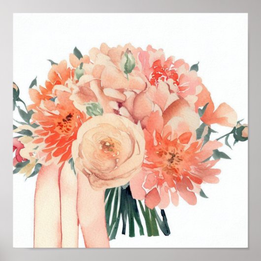 Poster Corail Whimsical, Bouquet D'Attendants (C) (Devant)