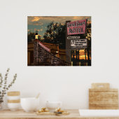 Poster Coral Court Motel sur l'affiche de la Route 66 (Cuisine)