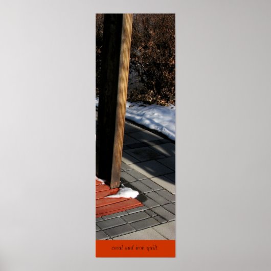 Poster Coral et Iron Quilt (Devant)