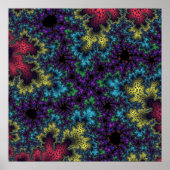 Poster Coral Rainbow Speckle (Devant)