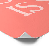 Poster Coral Red Creative Tools Illustration Self-Care (Coin)