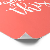 Poster Coral Rose Vous Avez Cette Citation Inspirante (Coin)