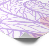 Poster Coraux aquarelles. Motif sans couture avec sous (Coin)