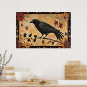 Poster Corbeau d'automne (Cuisine)