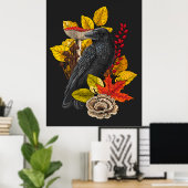Poster Corbeau d'automne 2 (Bureau à domicile)
