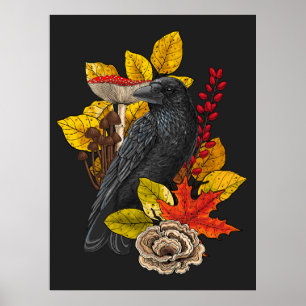 Poster Corbeau d'automne 2