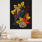 Poster Corbeau d'automne 2 (Cuisine)