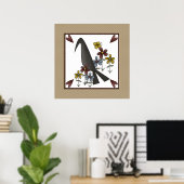 Poster Corbeau de pays primitif (Bureau à domicile)