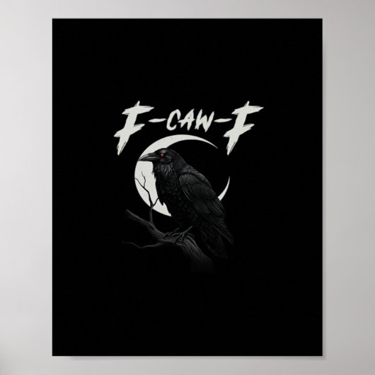 Poster Corbeau Drôle Essentiel Créatif Décontracté (Devant)