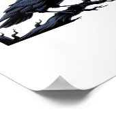 Poster Corbeau drôle F-Caw-F Raven Classique Cool Unique (Coin)
