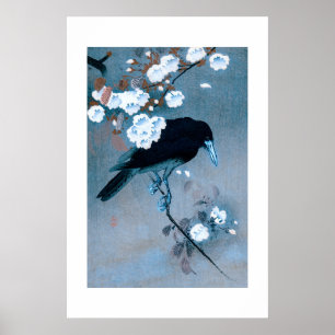 Poster Corbeau et Fleur par Ohara Koson