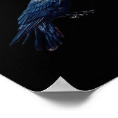 Poster Corbeau, F-Caw-F Oiseau drôle Créatif Décontracté (Coin)