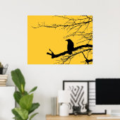 Poster Corbeau sur l'arbre (Bureau à domicile)