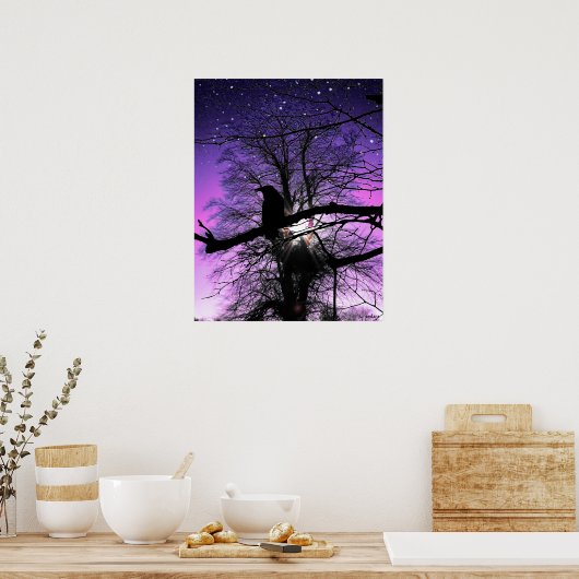 Poster Corbeau sur l'arbre (Cuisine)