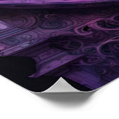 Poster Corbeau sur l'horloge aquarelle (Coin)