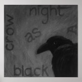 Poster corbeau zazzé (Devant)