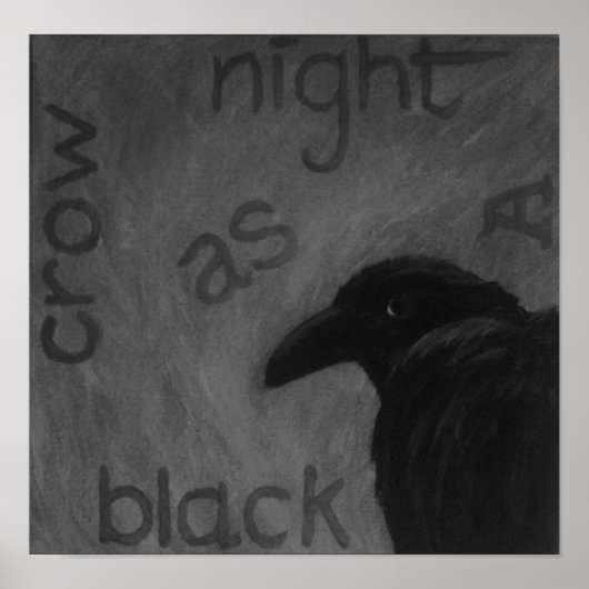 Poster corbeau zazzé (Devant)