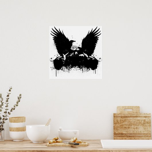 Poster Corbeaux encés (Cuisine)