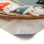 Poster corbeille de coton doux faire-part de grossesse (Coin)