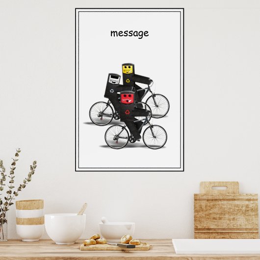 Poster Corbeilles cyclables (Cuisine)