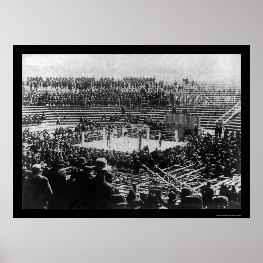 Poster Corbett vs. Fitzsimmons Boxing Match 1897 (Devant)