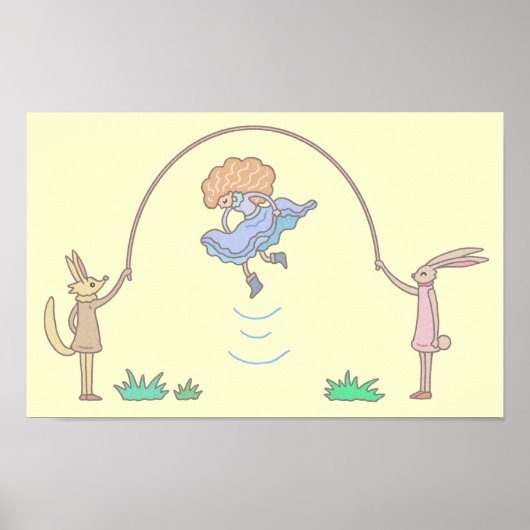 Poster Corde à sauter digne d'un conte de fées. (Devant)