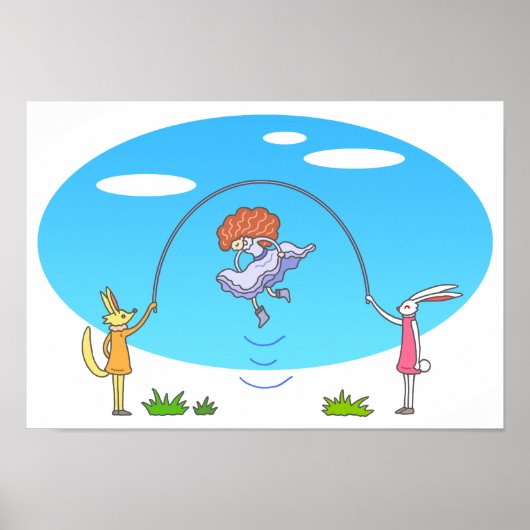 Poster Corde à sauter digne d'un conte de fées. (Devant)