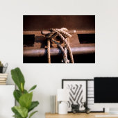 Poster Corde Liée À Une Cravate De Bateau (Bureau à domicile)