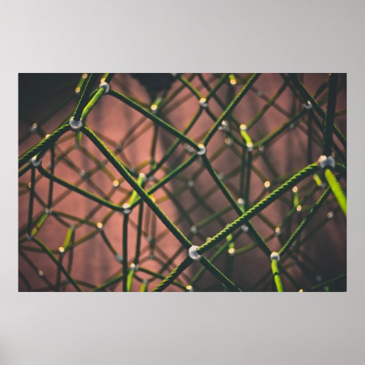 Poster Corde verte et noire (Devant)