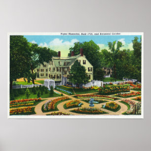 Poster Cordes commémoratives et vue de jardins botaniques
