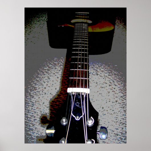 Poster Cordes de guitare (Devant)